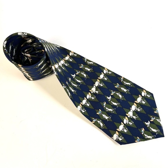 Vintage Pinky and the Brain Silk Tie  Warner Bros Necktie Rare 90s Gift Wide - Picture 2 of 4